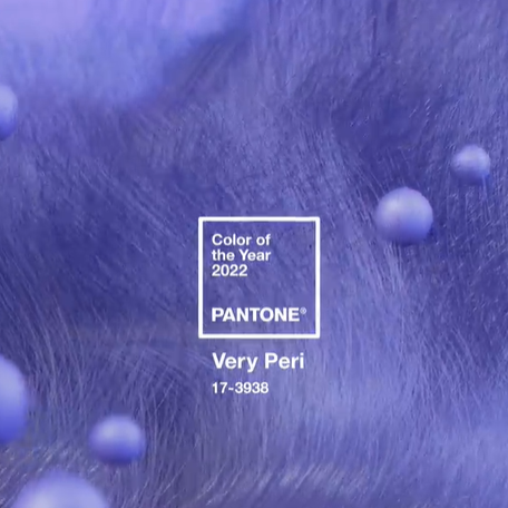THE PANTONE COLOR OF THE YEAR 2022: PANTONE 17-3938 Very Peri