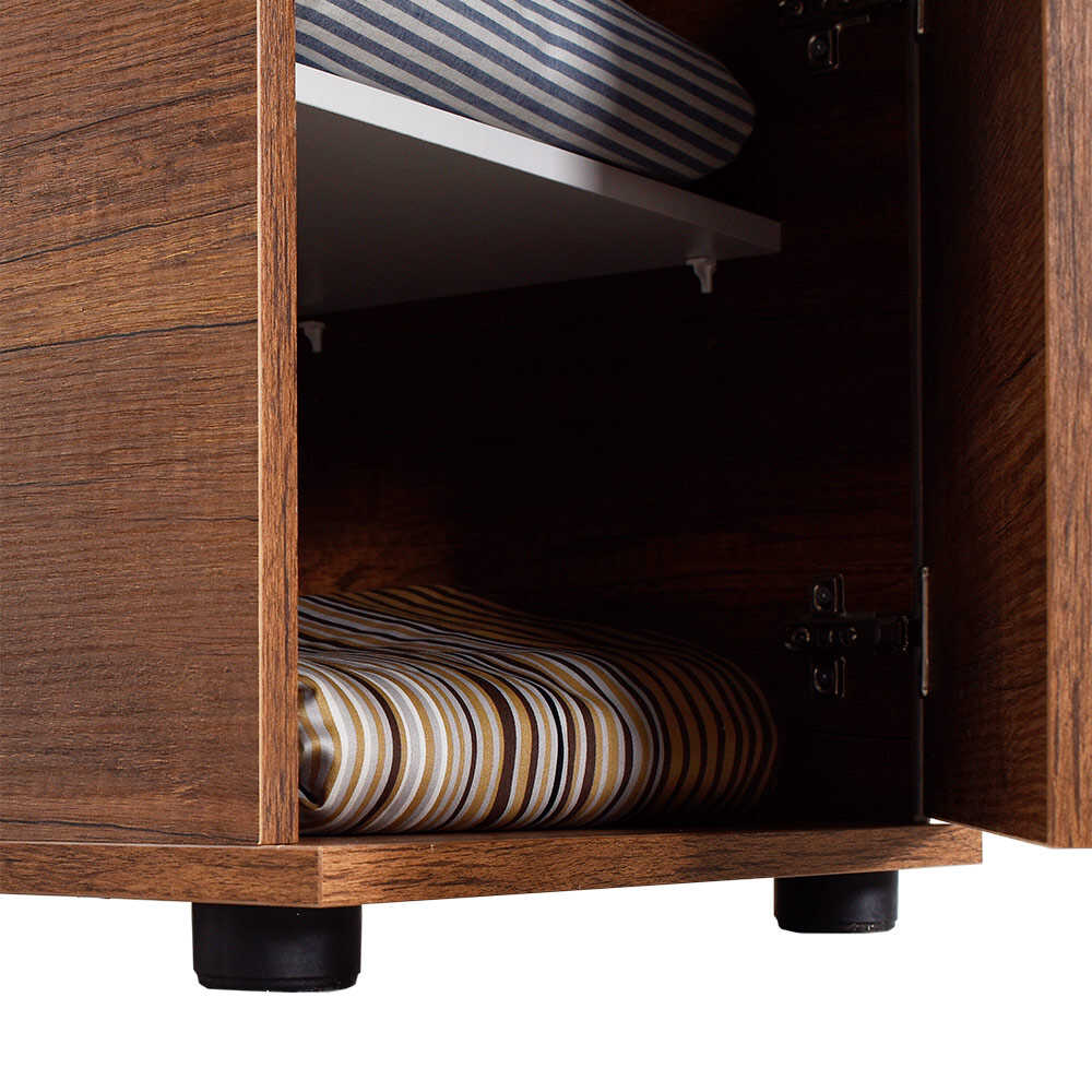 Newline Nightstand W/ One Drawer & One Section Oslo Walnut KMD