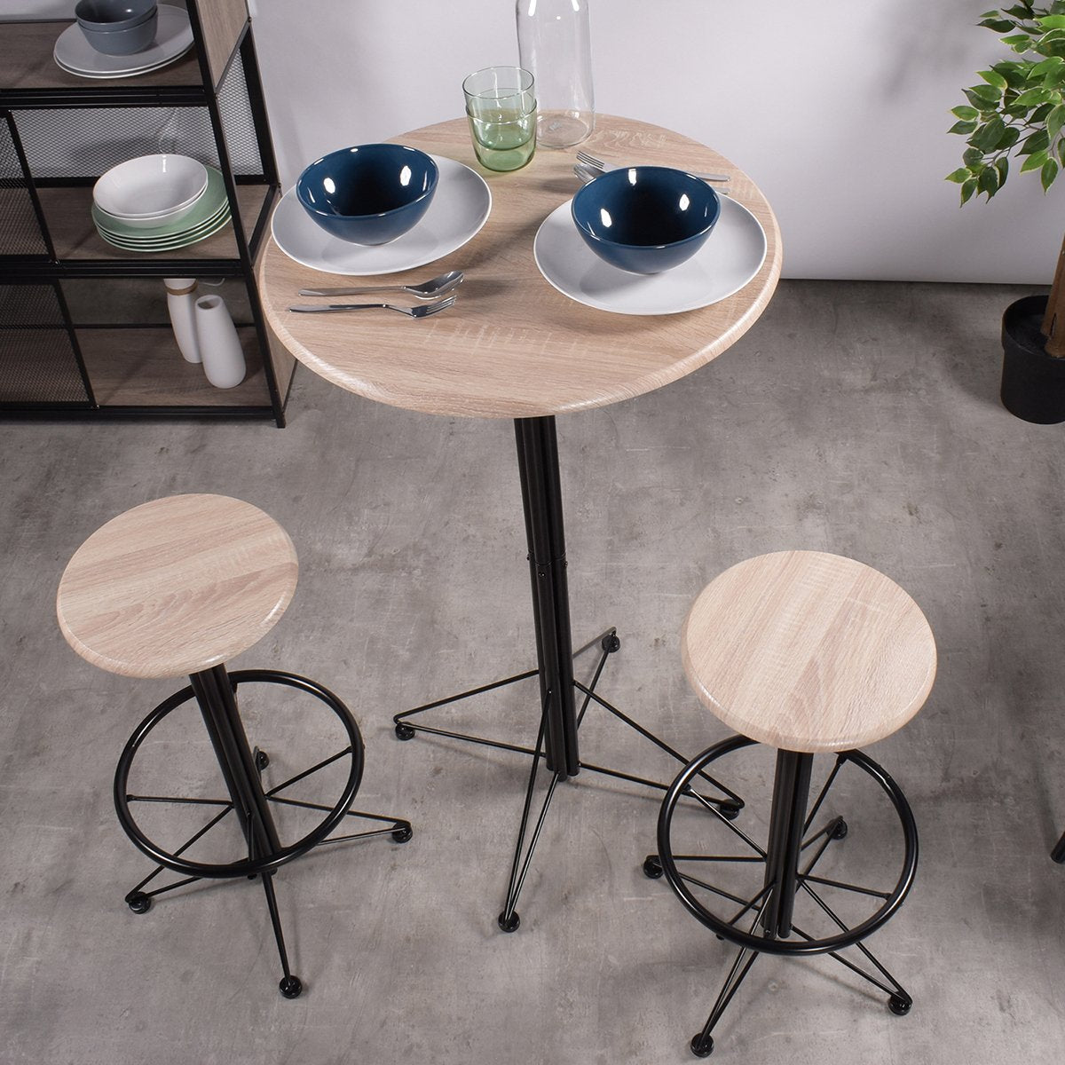 L-Shaped Computer Office Desk with Monitor Stand Marek