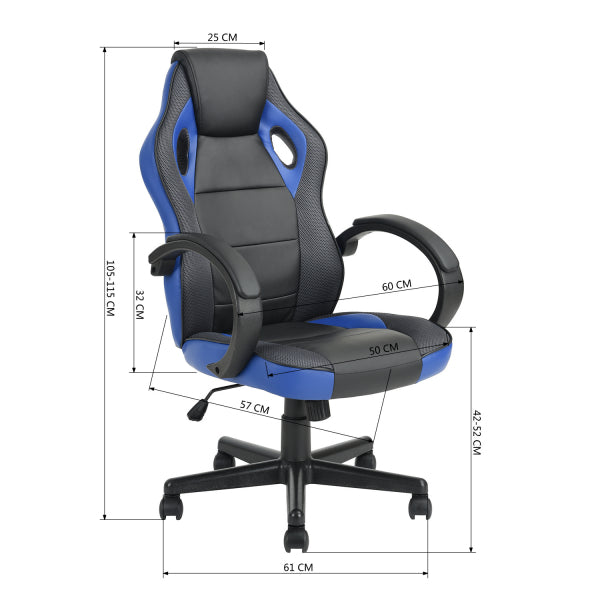 Gaming Chair Racing Office Chair Seat Height Adjustment Tunney