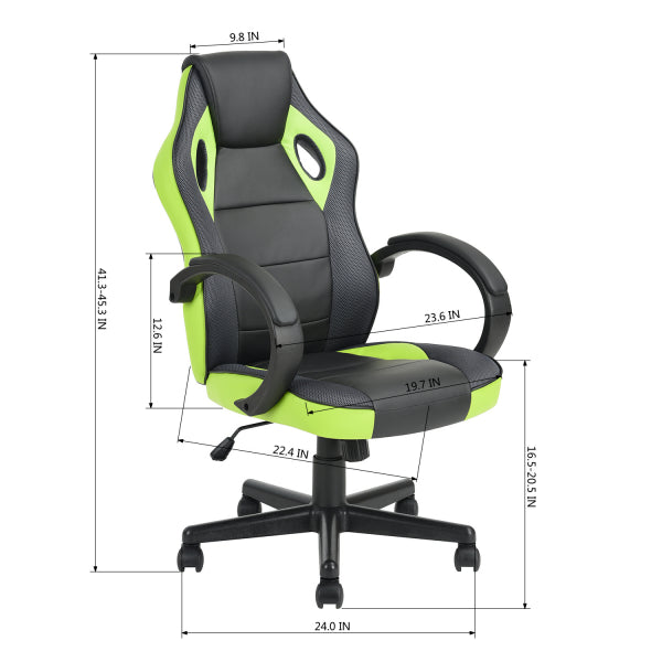 Gaming Chair Racing Office Chair Seat Height Adjustment Tunney