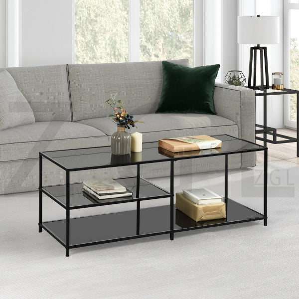 Black Glass Coffee Table Jonina