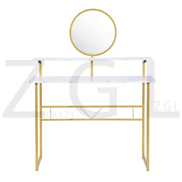 Dressing Desk with Mirror Golden Thompson