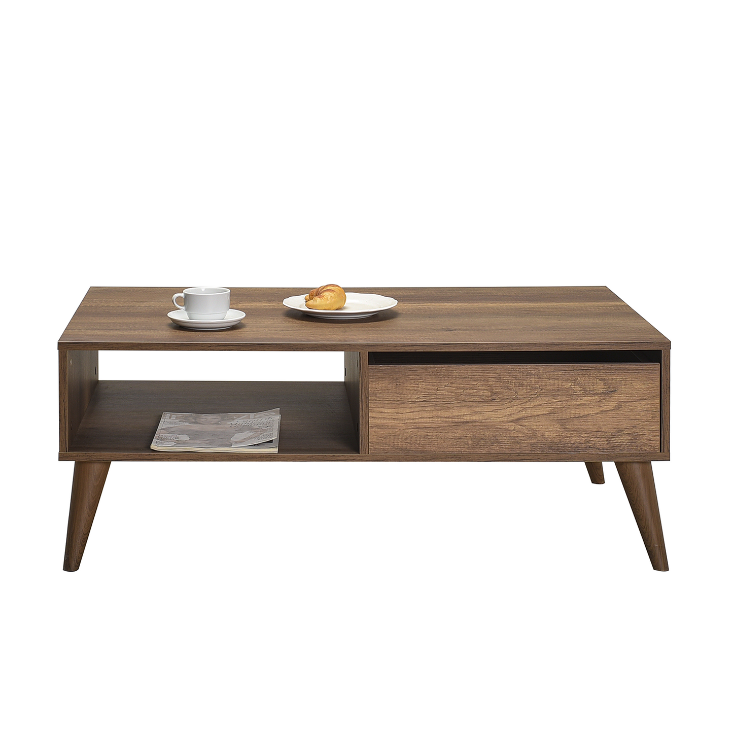 New Line Series Coffee Table W/ One Drawer Oslo Walnut SHP