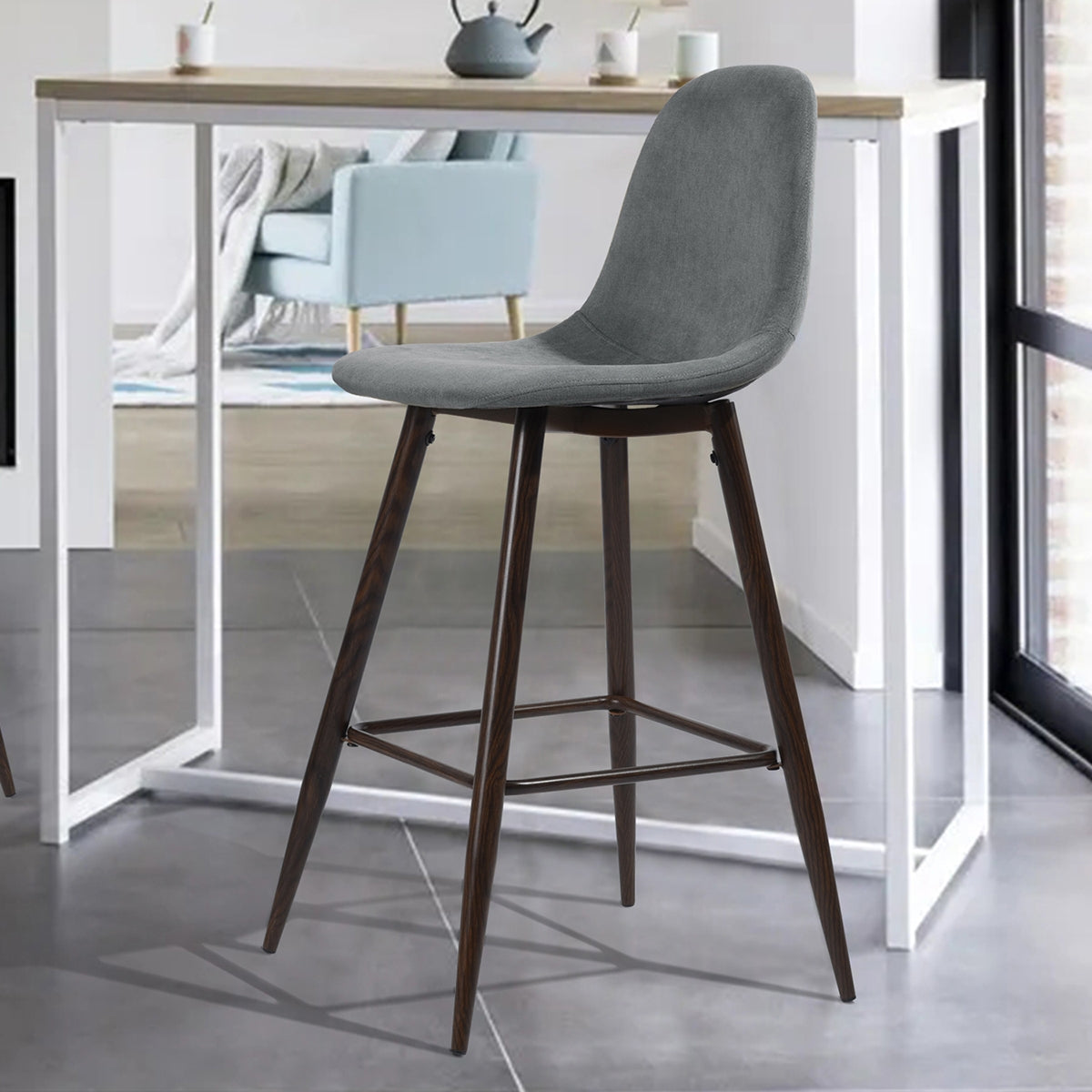Barstools Fabric Upholstered Bar Stools Charlton