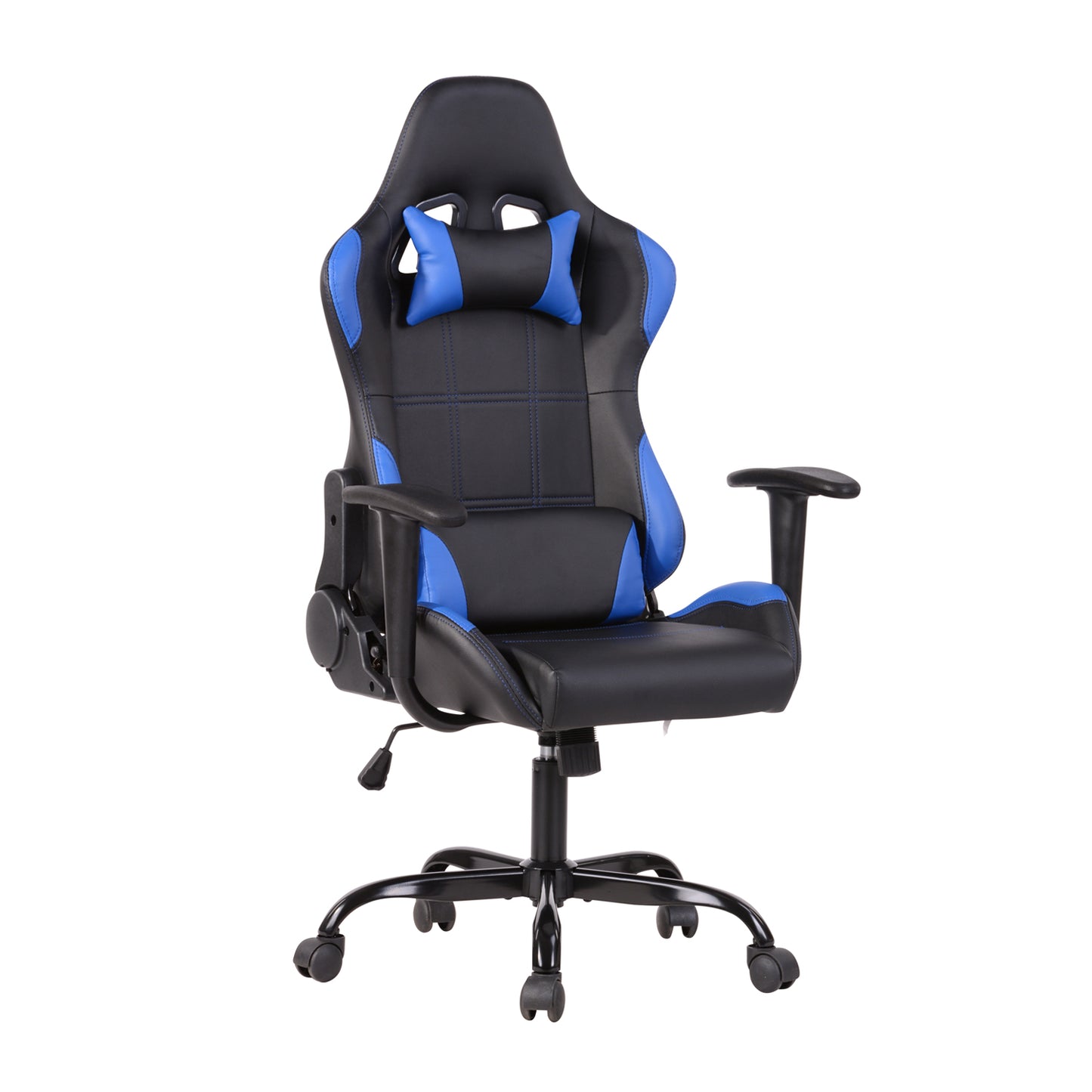 Gaming Chair PU Racing Office Chair Recliner Swivel Rocker with Headrest and Lumbar Pillow Ahien