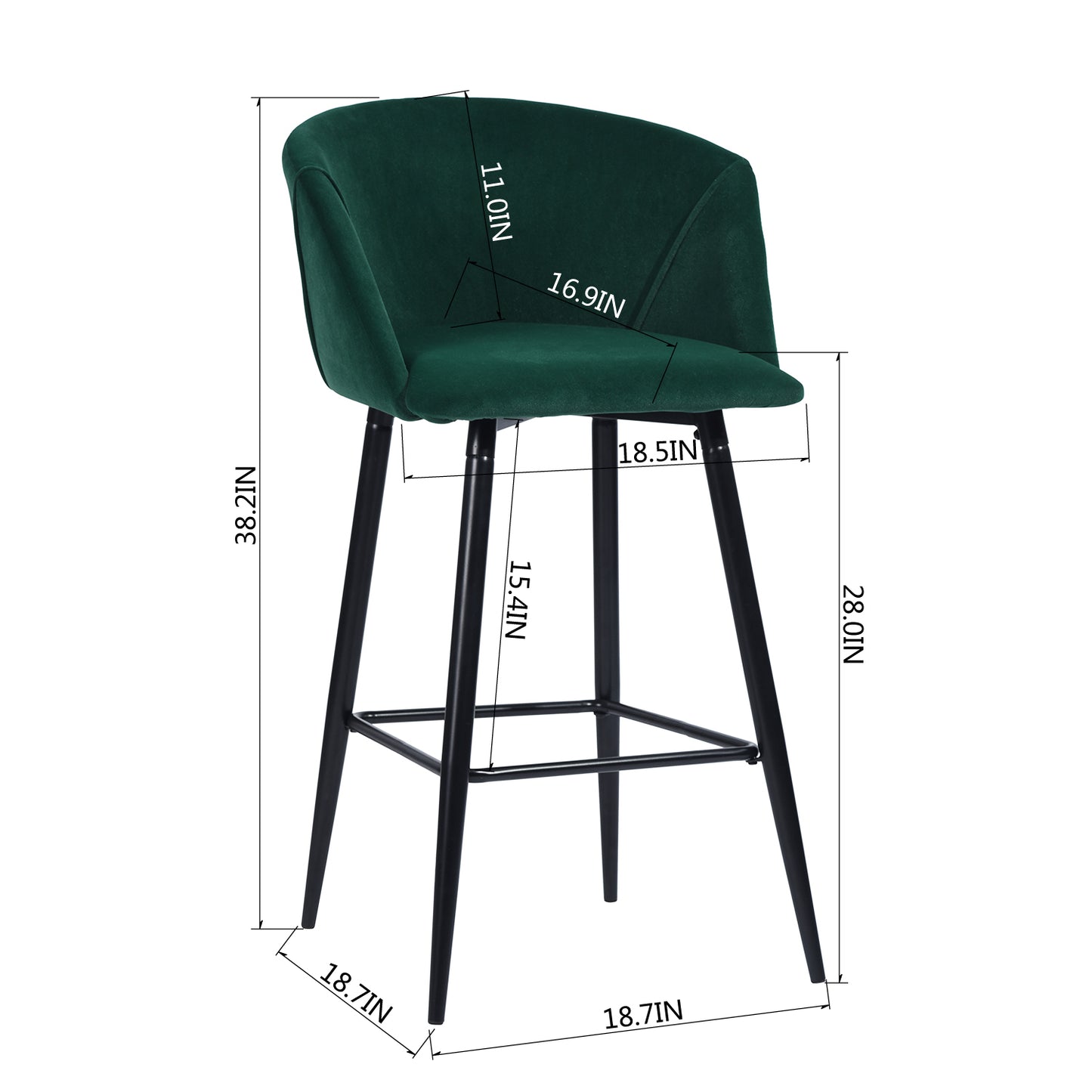 Barstools Velvet Upholstered Bar Stools Aldridge
