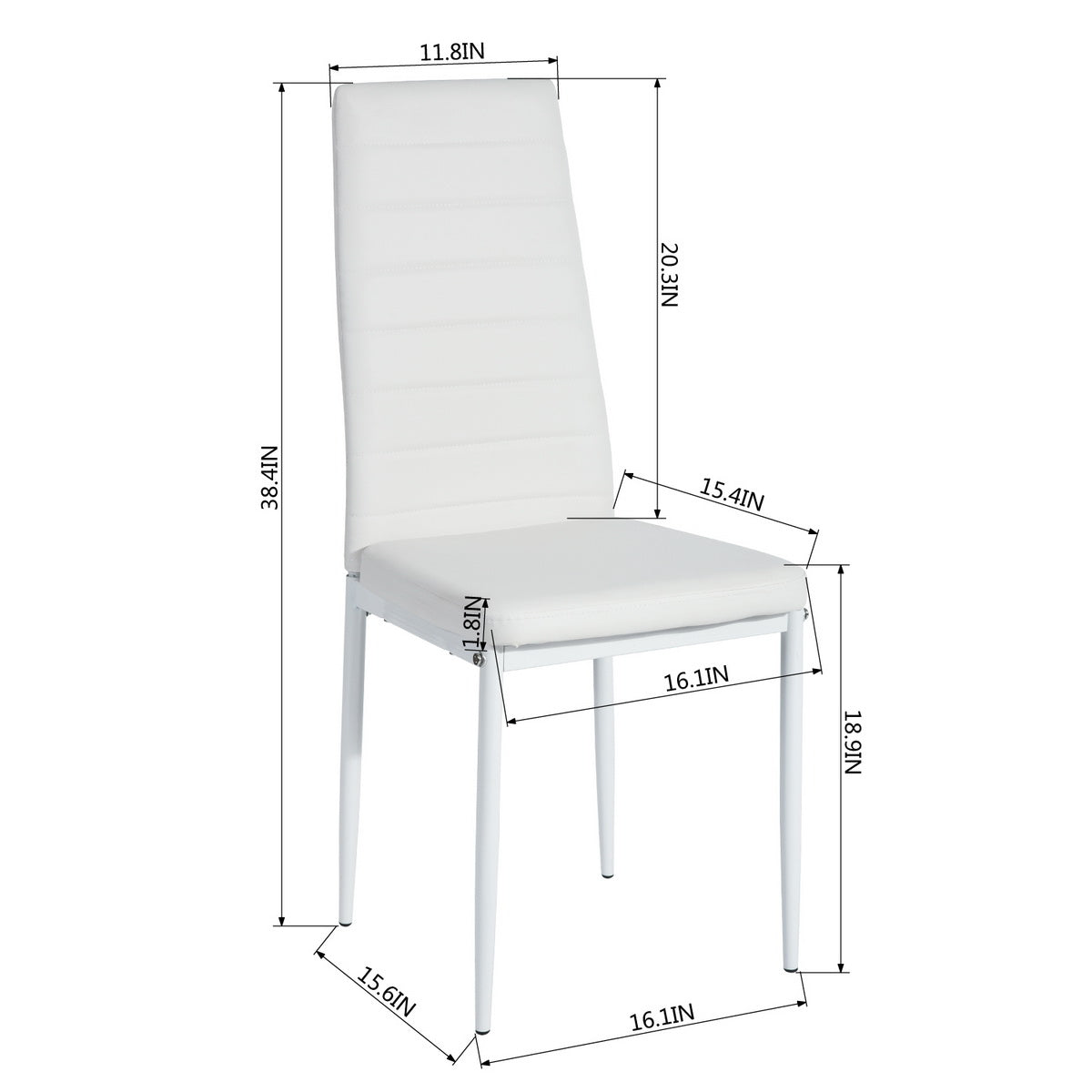 Dining Chairs PVC Upholstered Ann