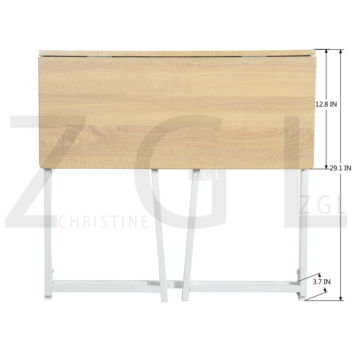 Folding Desk Writing Computer Desk Space Saving Ascoli