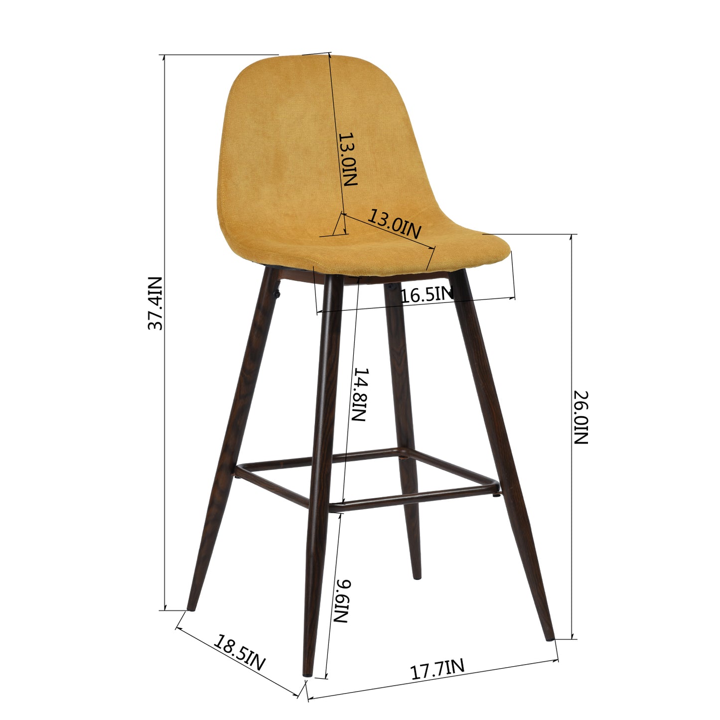 Barstools Fabric Upholstered Bar Stools Charlton