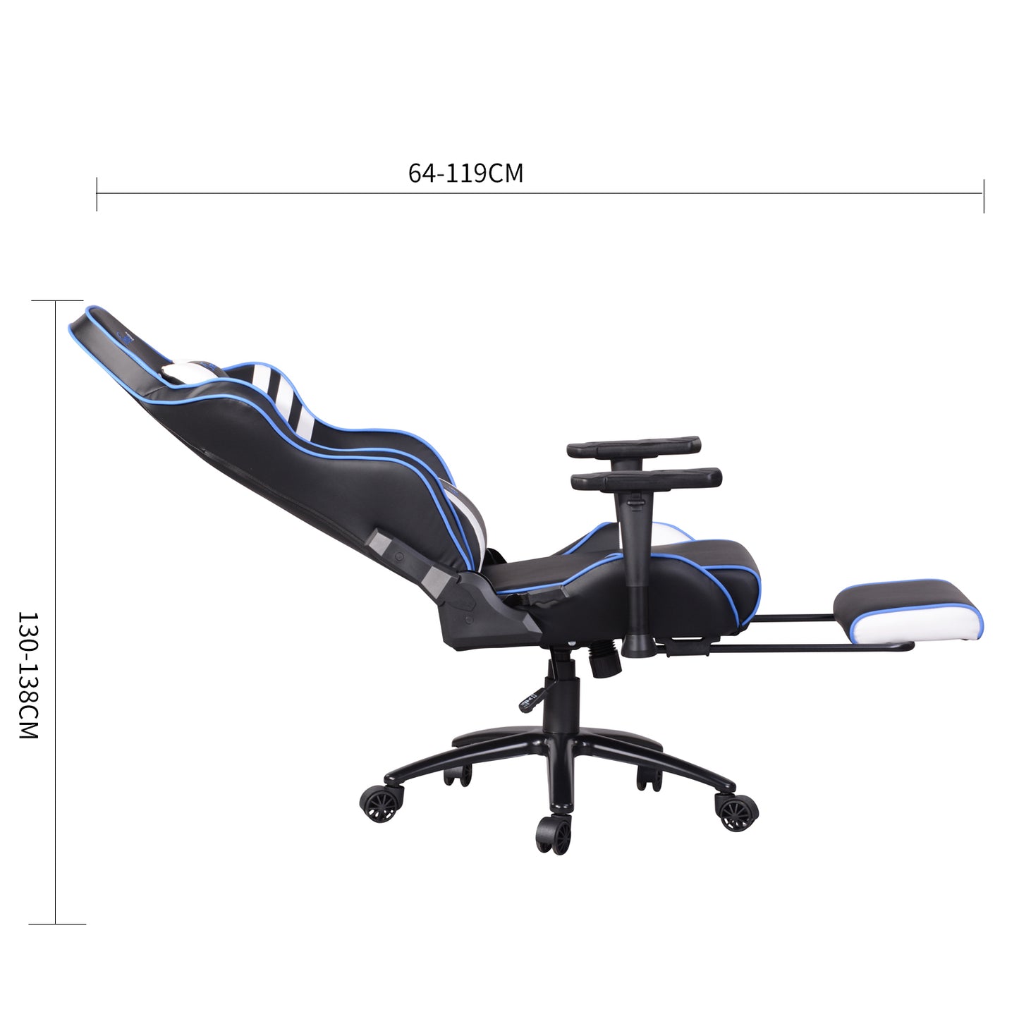 Gaming Chair Racing Office Chair Recliner Swivel Rocker with Headrest and Lumbar Pillow Cicily