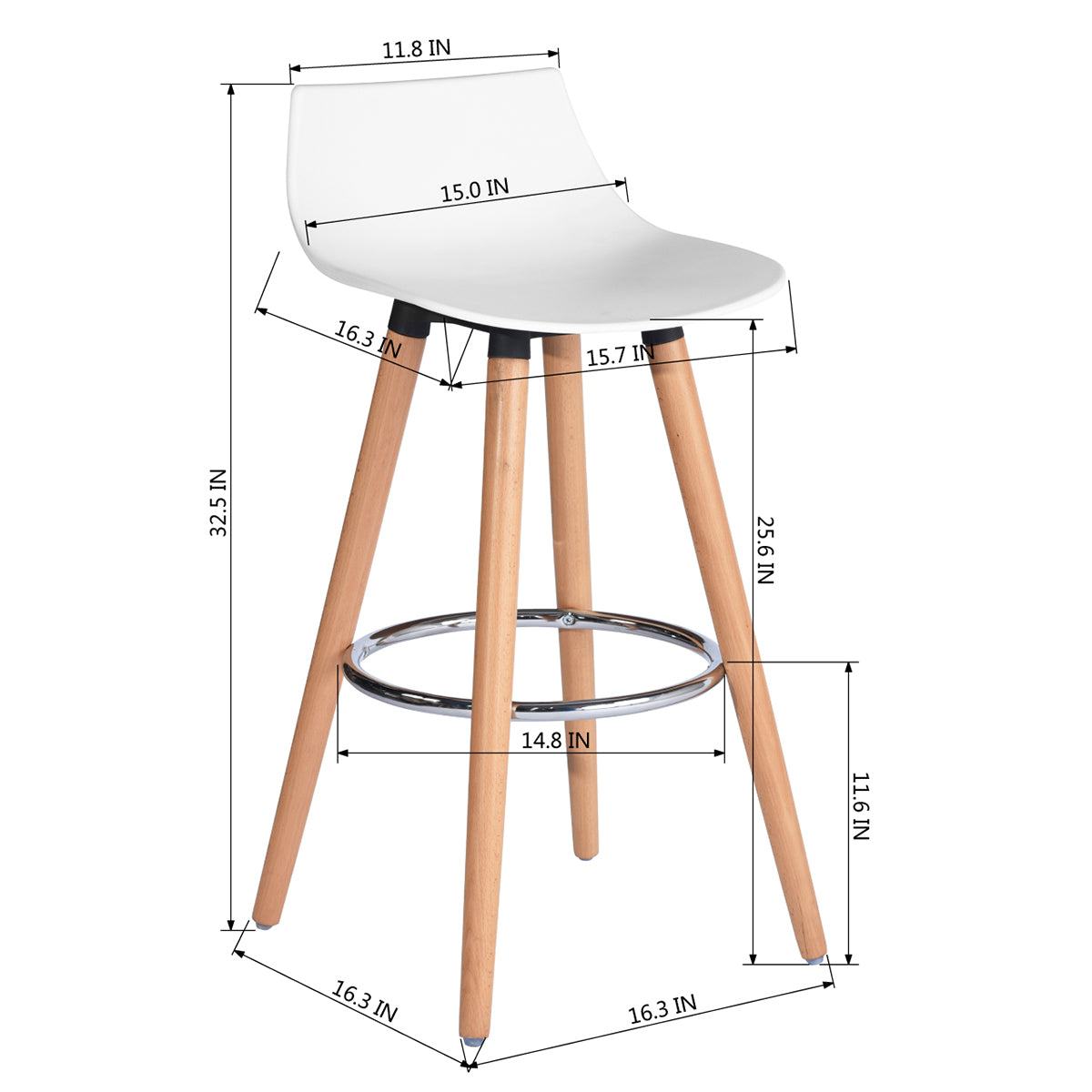 Barstools Plastic Seat Bar Stools Delie