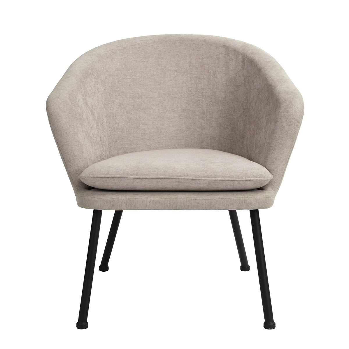 Accent Chair Fabric Upholstered Metal Legs Armrest Dining Chair Dixier