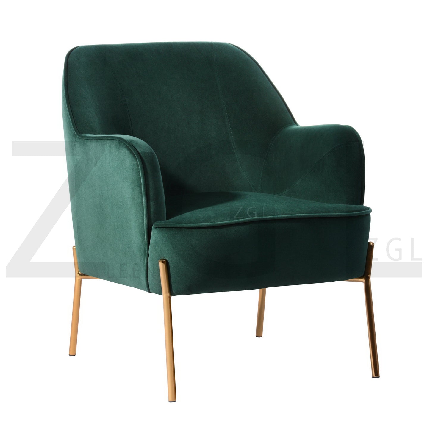 Fabric Accent Chair with Armrest Mid Century Living Room Chairs Dugan