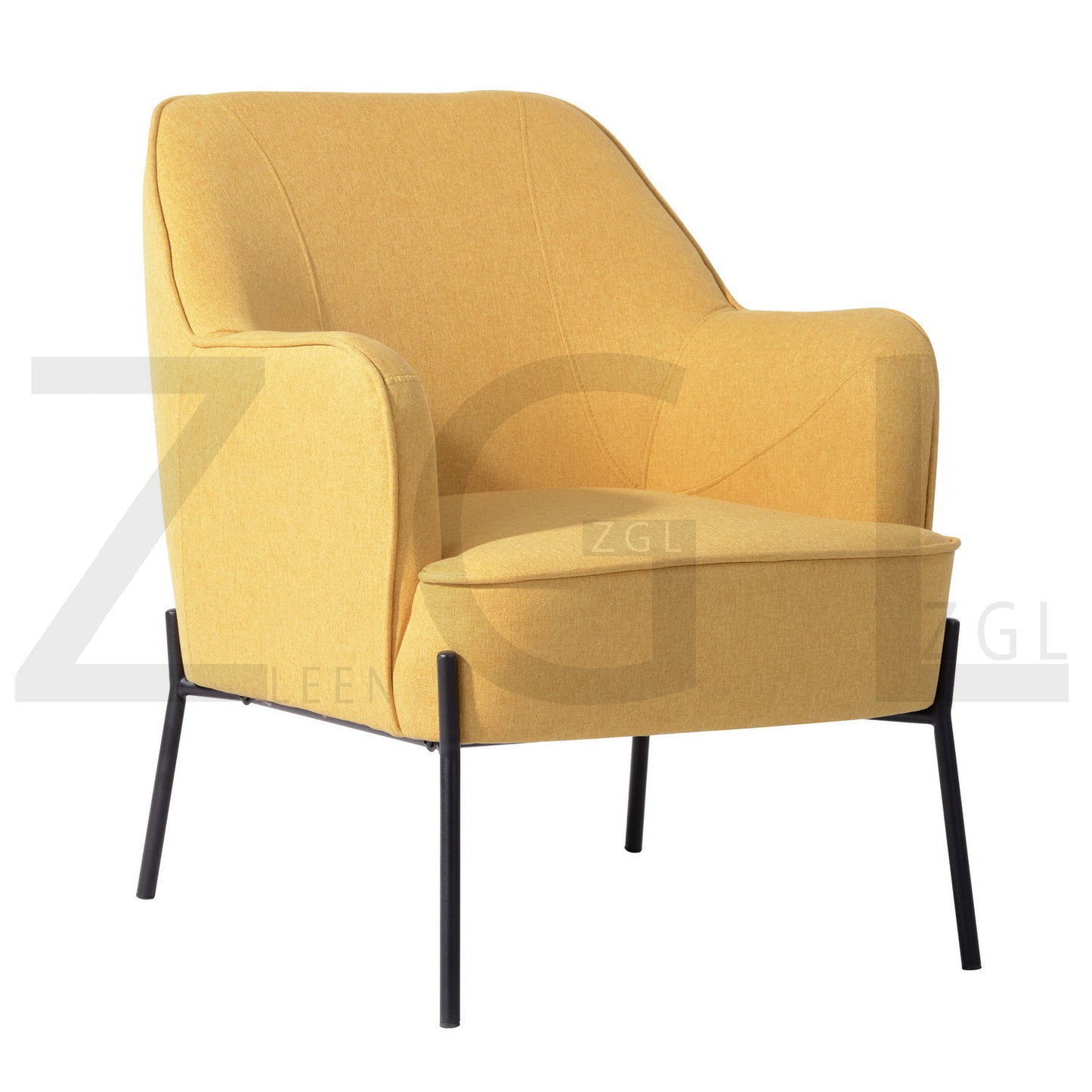 Fabric Accent Chair with Armrest Mid Century Living Room Chairs Dugan