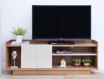 TV Stand Angra Noce/Offwhite