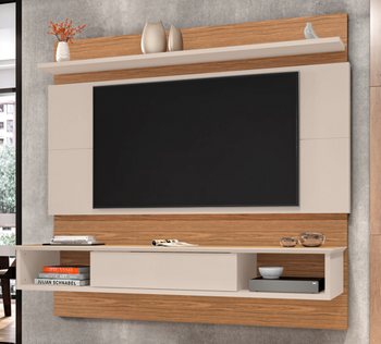 Suspend Home Napoles 1,8M TV Stand Wall-Mounted Entertainment Center Noce/Off White