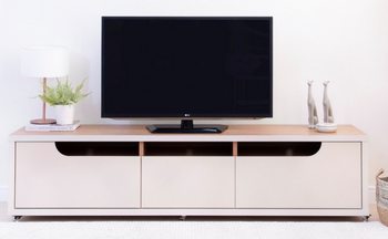 TV Rack Jersey 2,20M Off White/Noce