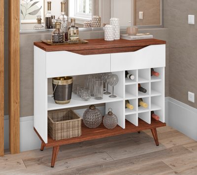 Wine Cabinet Grace White/Dakota