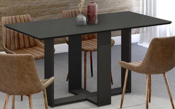 Dining Table Easy 1,2M Without Glass (Chairs Not Included) Black
