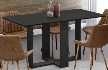 Dining Table Easy 1,35M Without Glass (Chairs Not Included) Black