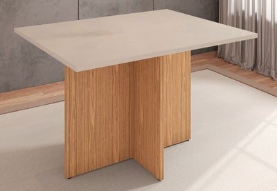 Dining Table Paris 1,2M Without Glass Off White/Noce