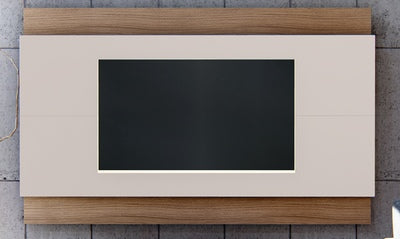 Panel Expand 2,2M TV Stand Wall-Mounted Entertainment Center Off White/Noce