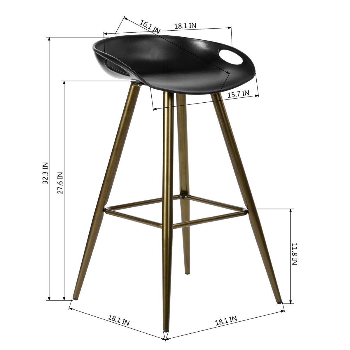 Barstools Plastic Seat Bar Stools Fiyan