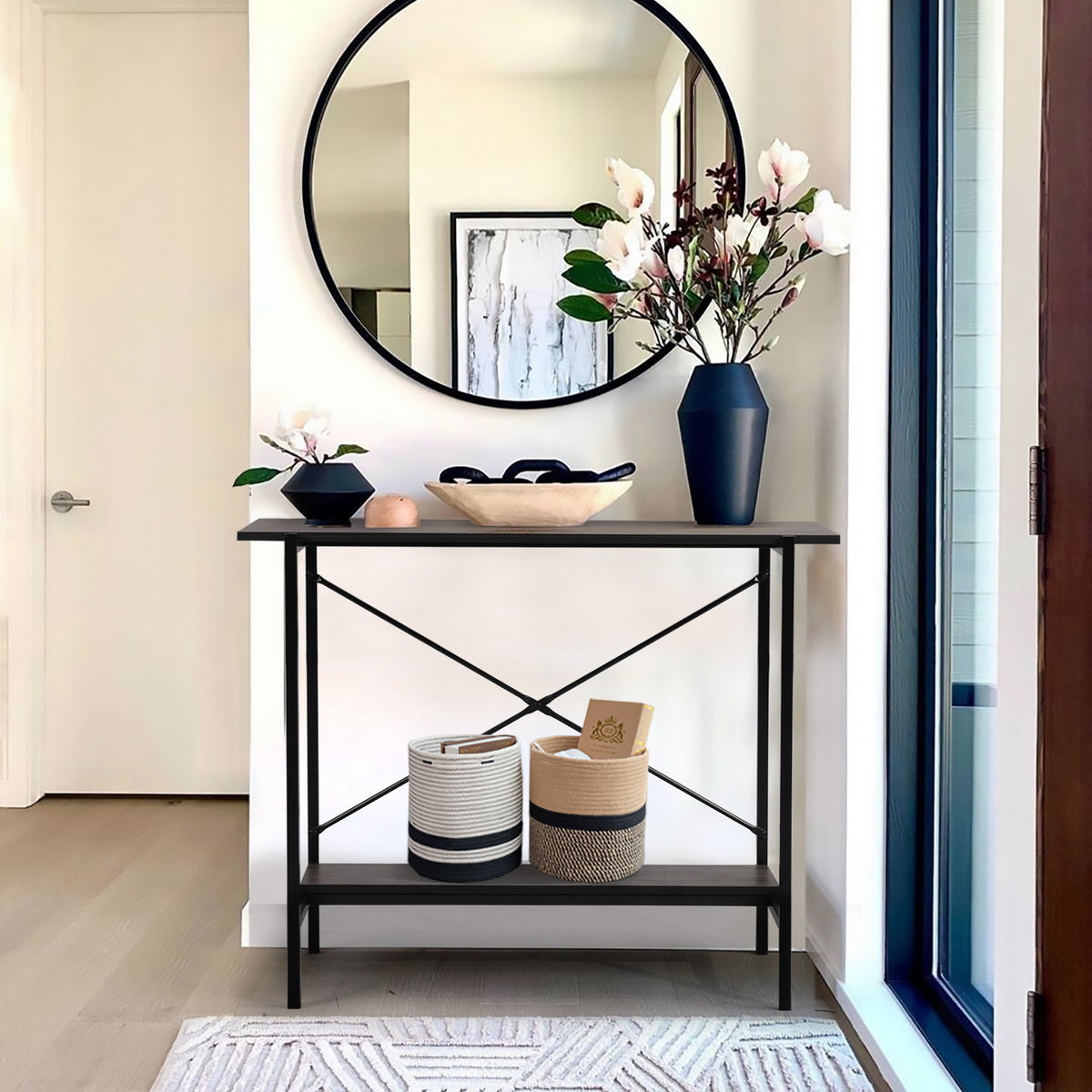 Console Table Hallway Entryway Table Halbert