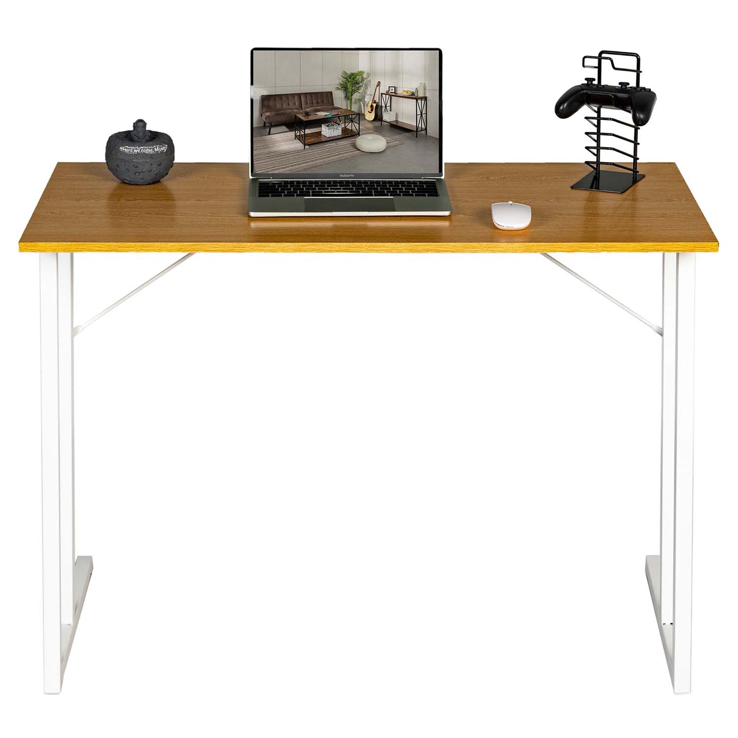 Computer Desk Simple Writing Office Table with Shelf Hero