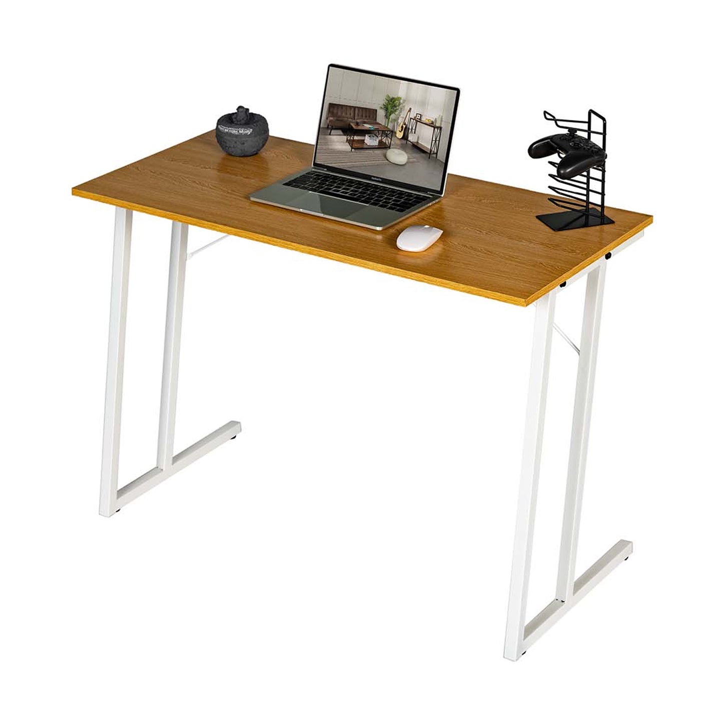 Computer Desk Simple Writing Office Table with Shelf Hero
