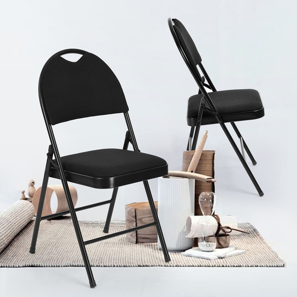 Fabric Upholstered Folding Chairs Jen