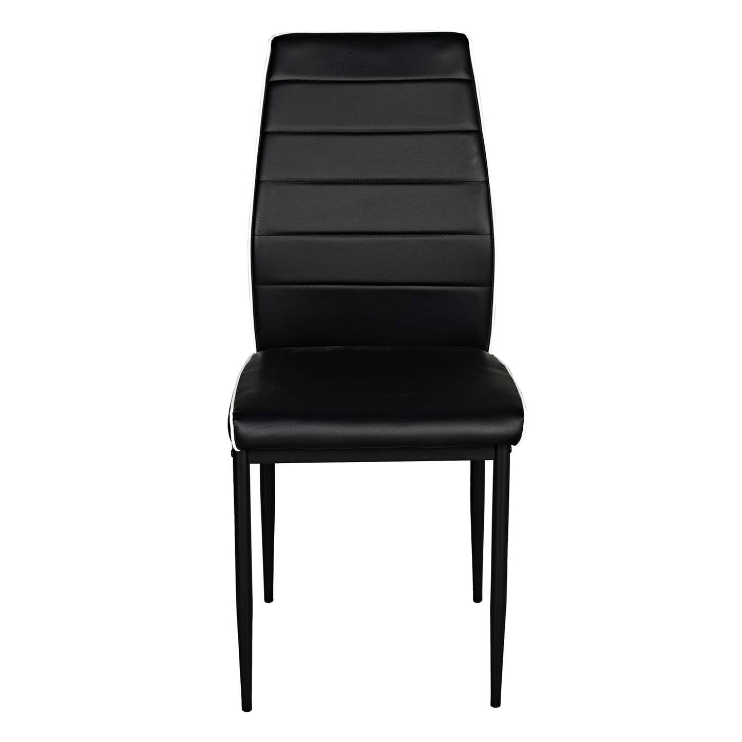 Dining Chairs PVC Upholstered Metal Legs Malika