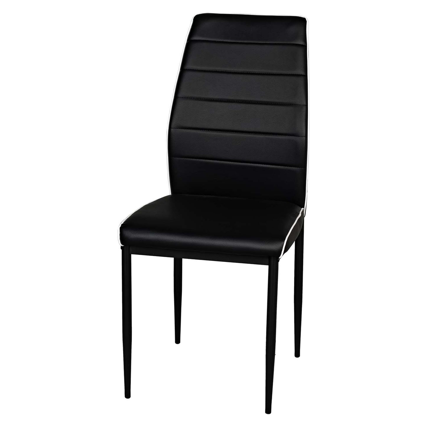 Dining Chairs PVC Upholstered Metal Legs Malika