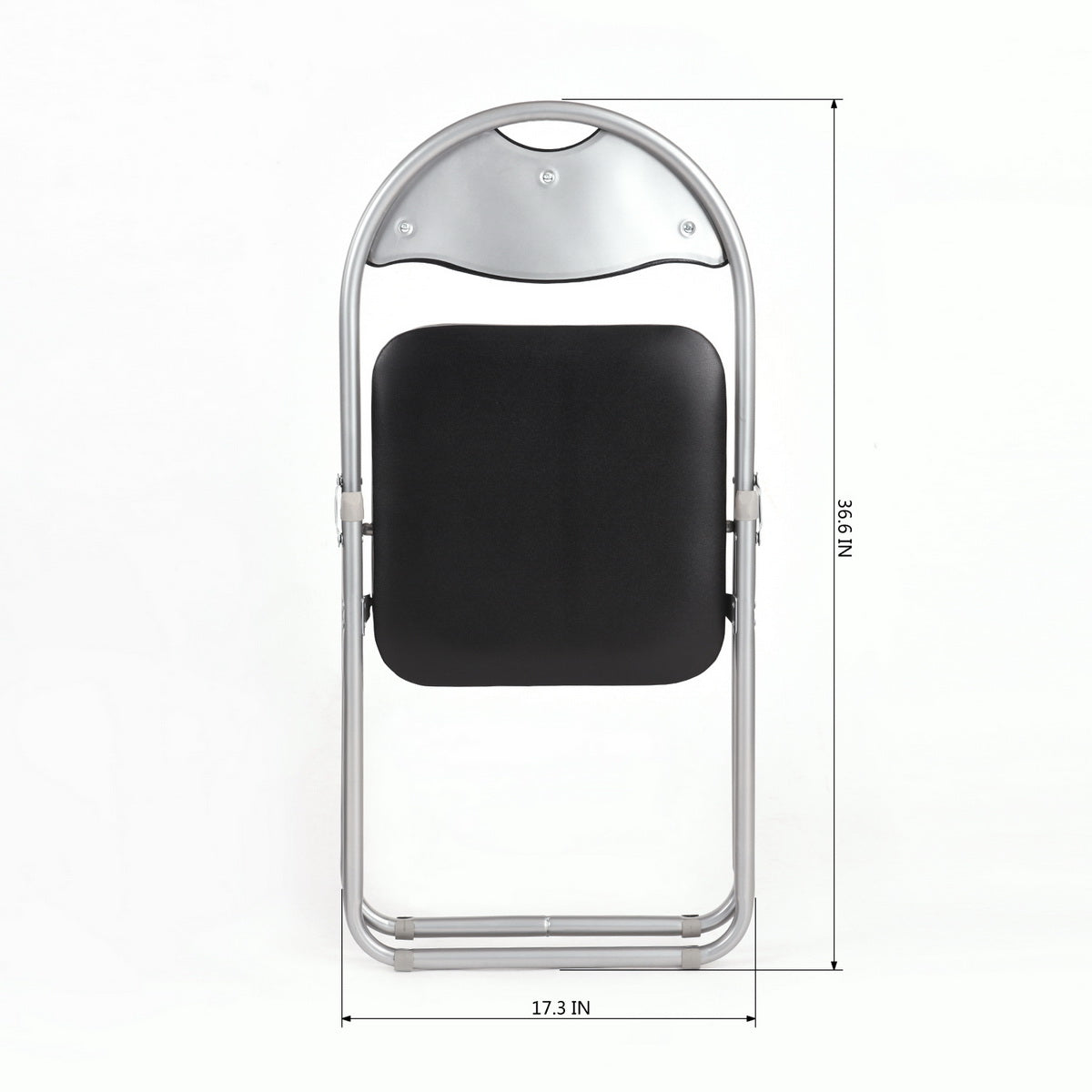 PVC Upholstered Folding Chairs Peacock