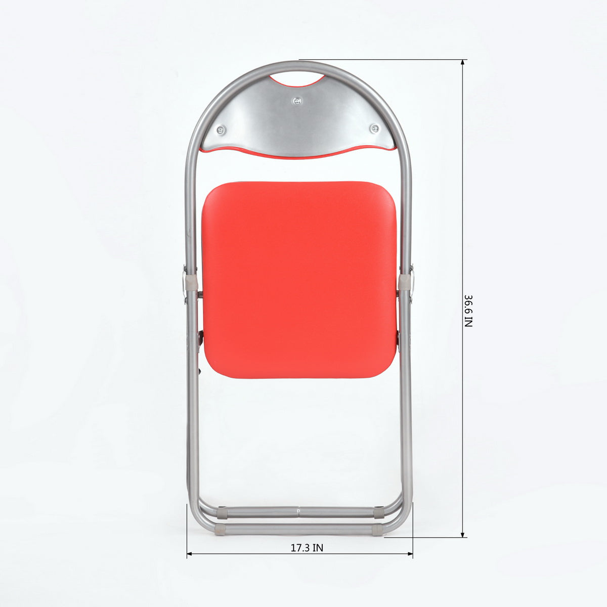 PVC Upholstered Folding Chairs Peacock