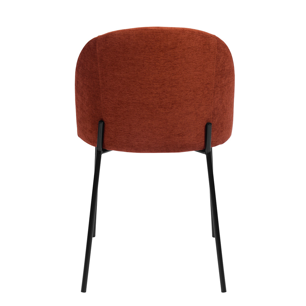 Dining Chairs Fabric Upholstered Metal Legs Puzzle