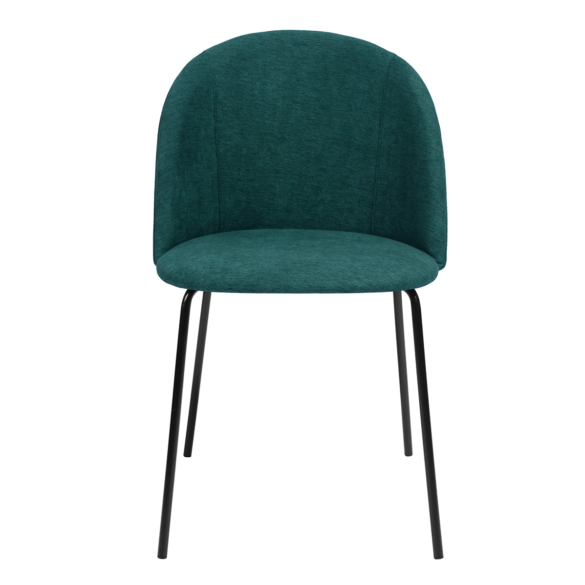 Dining Chairs Fabric Upholstered Metal Legs Puzzle
