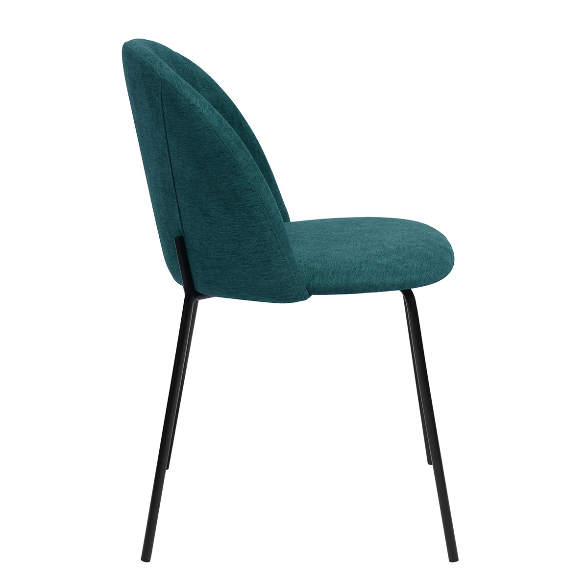 Dining Chairs Fabric Upholstered Metal Legs Puzzle