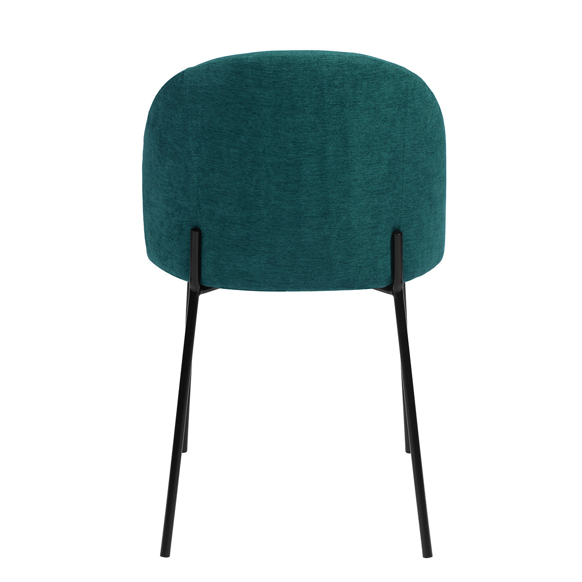 Dining Chairs Fabric Upholstered Metal Legs Puzzle