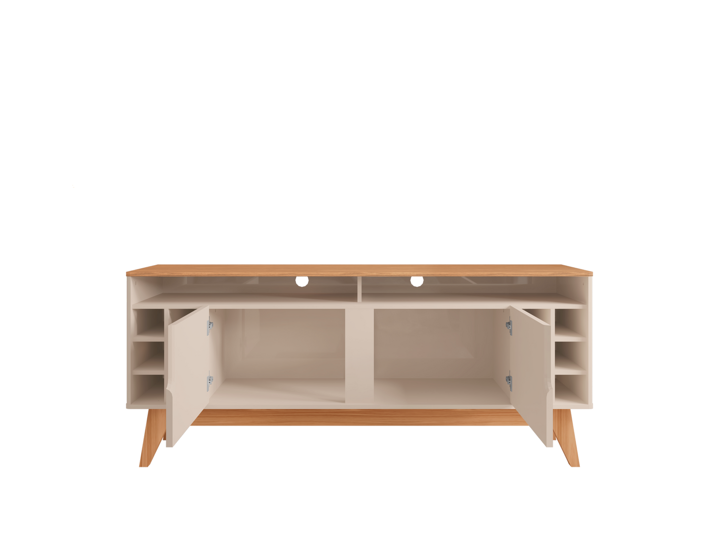 TV Stand Wine 1,35M Off White/Noce