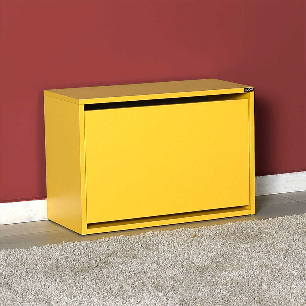 Shoe Cabinet W/ Shoe Storage Yellow SHC