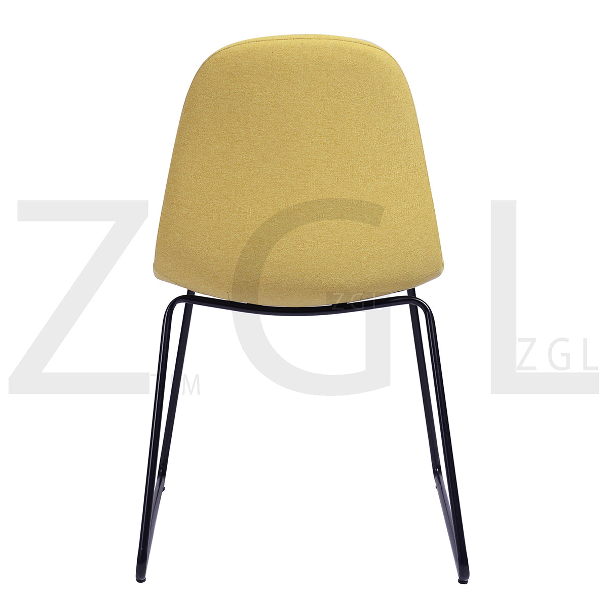 Dining Chairs Velvet Upholstered U Shaped Metal Legs Suva