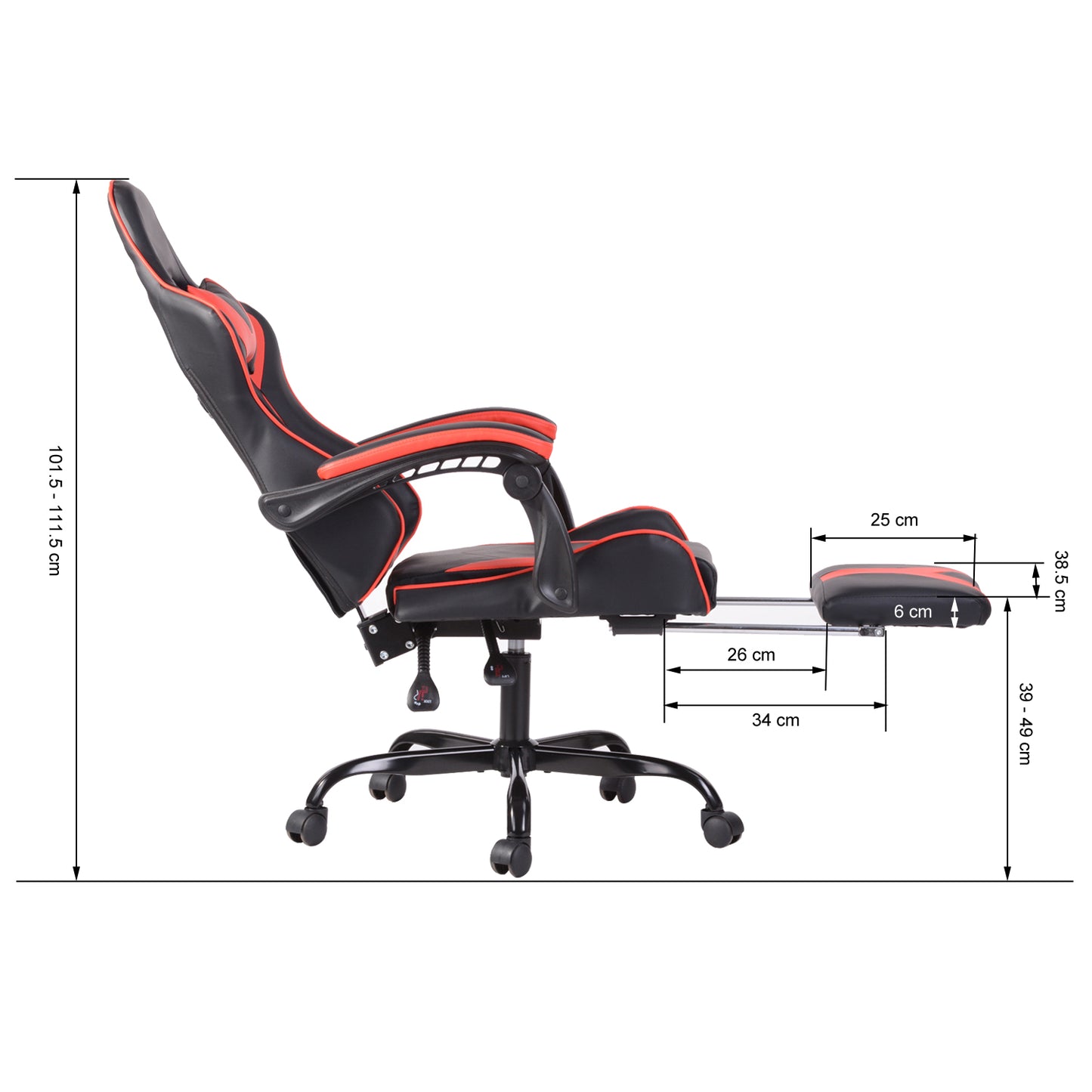 Gaming Chair Racing Office Chair Recliner Swivel Rocker with Headrest and Lumbar Pillow Todd