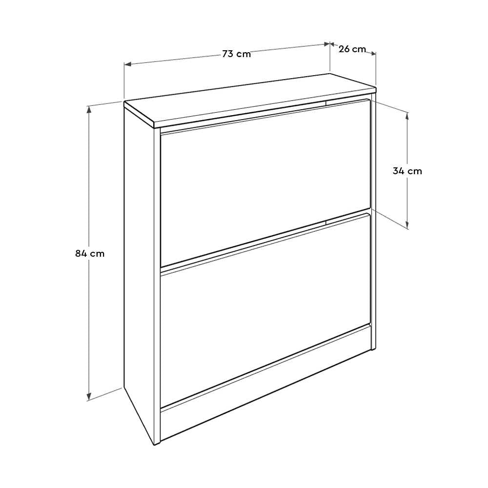 Shoe Cabinet W/ Two Section Purple SHC