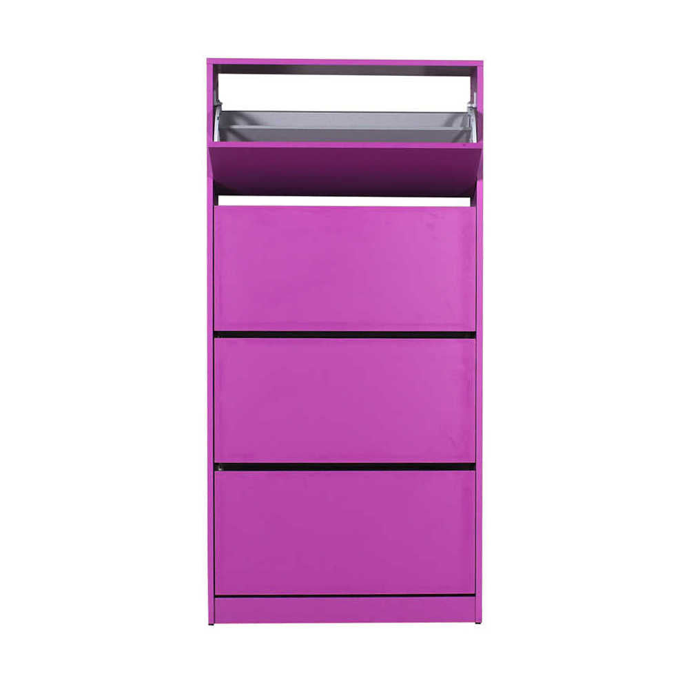 Shoe Cabinet W/ Four Section Purple SHC