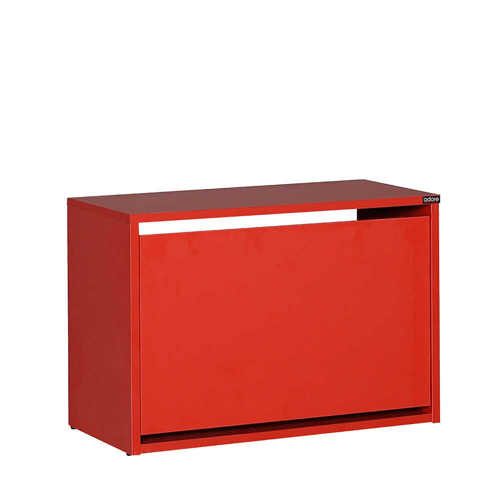Shoe Cabinet W/ Shoe Storage Red SHC