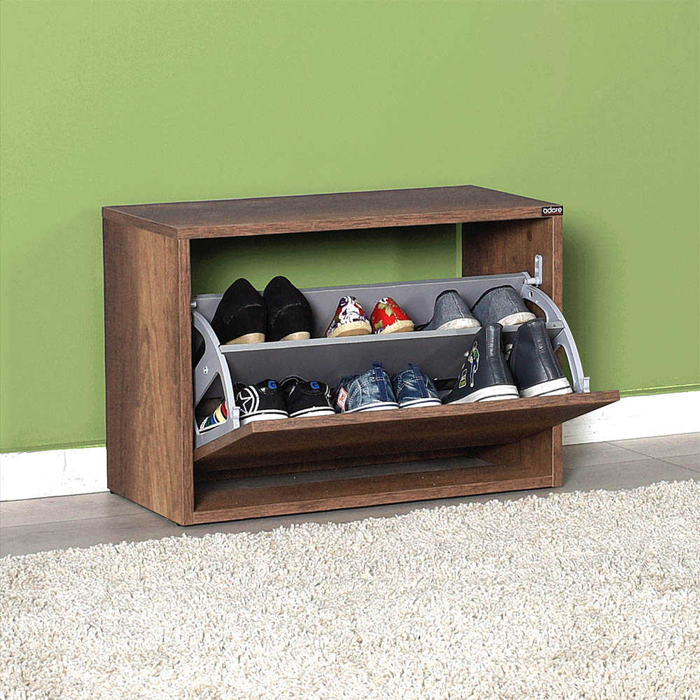 Shoe Cabinet W/ Shoe Storage Oslo Walnut SHC