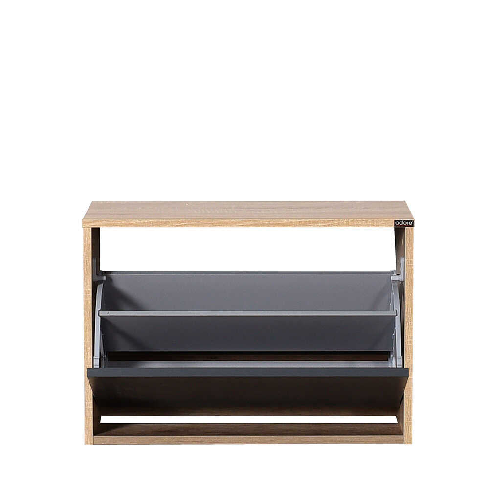 Shoe Cabinet W/ Shoe Storage Sonoma & Anthracite SHC