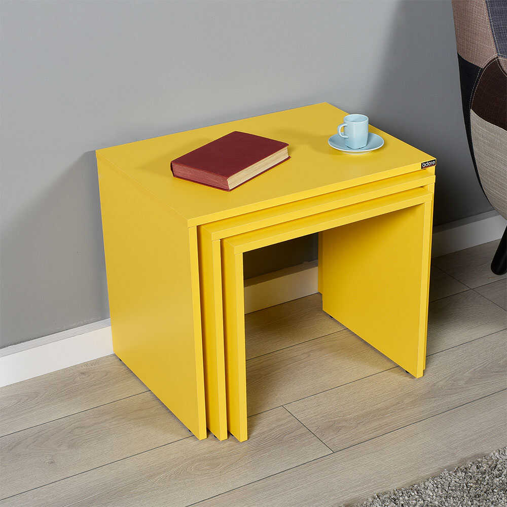 Trio Coffe Table Set Yellow SHP
